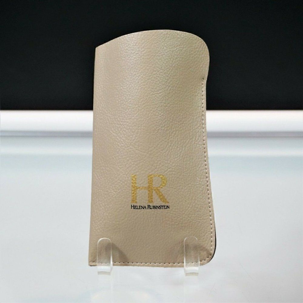 HR Helena Rubinstein Eyeglass Case Vintage 60s Made In France Soft Slip